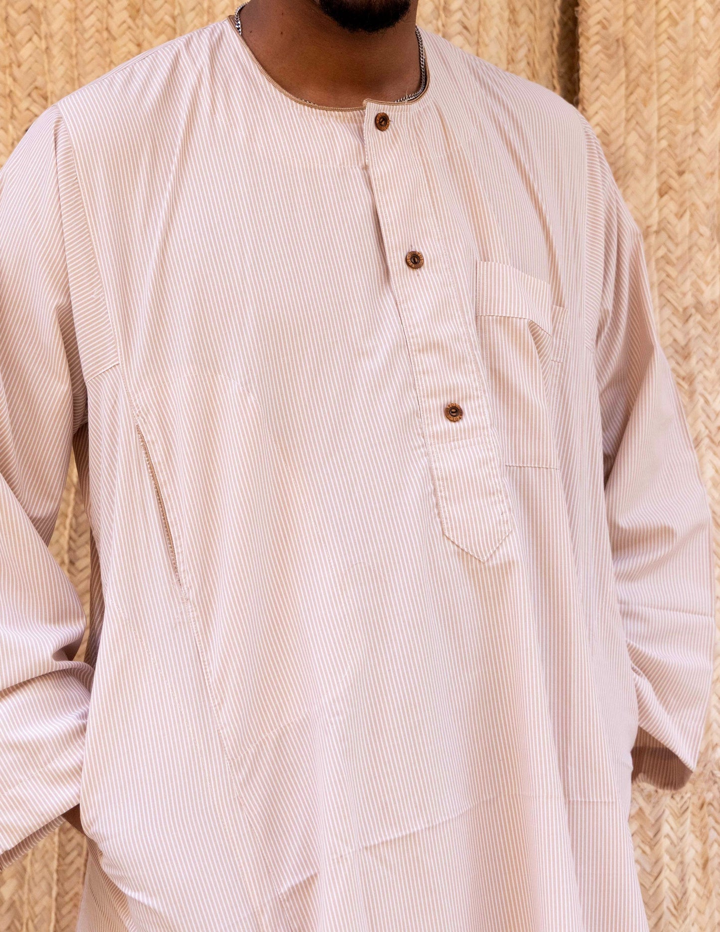Ala Al Mizan - Yellow and White Striped