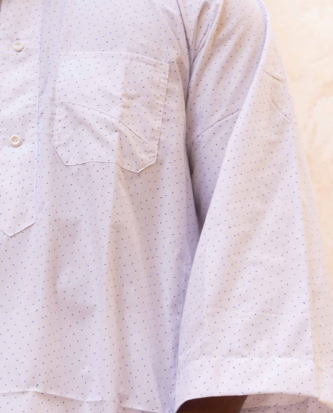 Ala Al Mizan - White and Blue Print