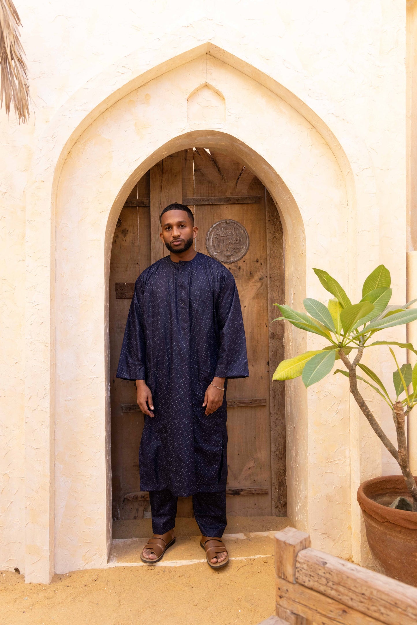 Ala Al Taj Dark Blue Printed