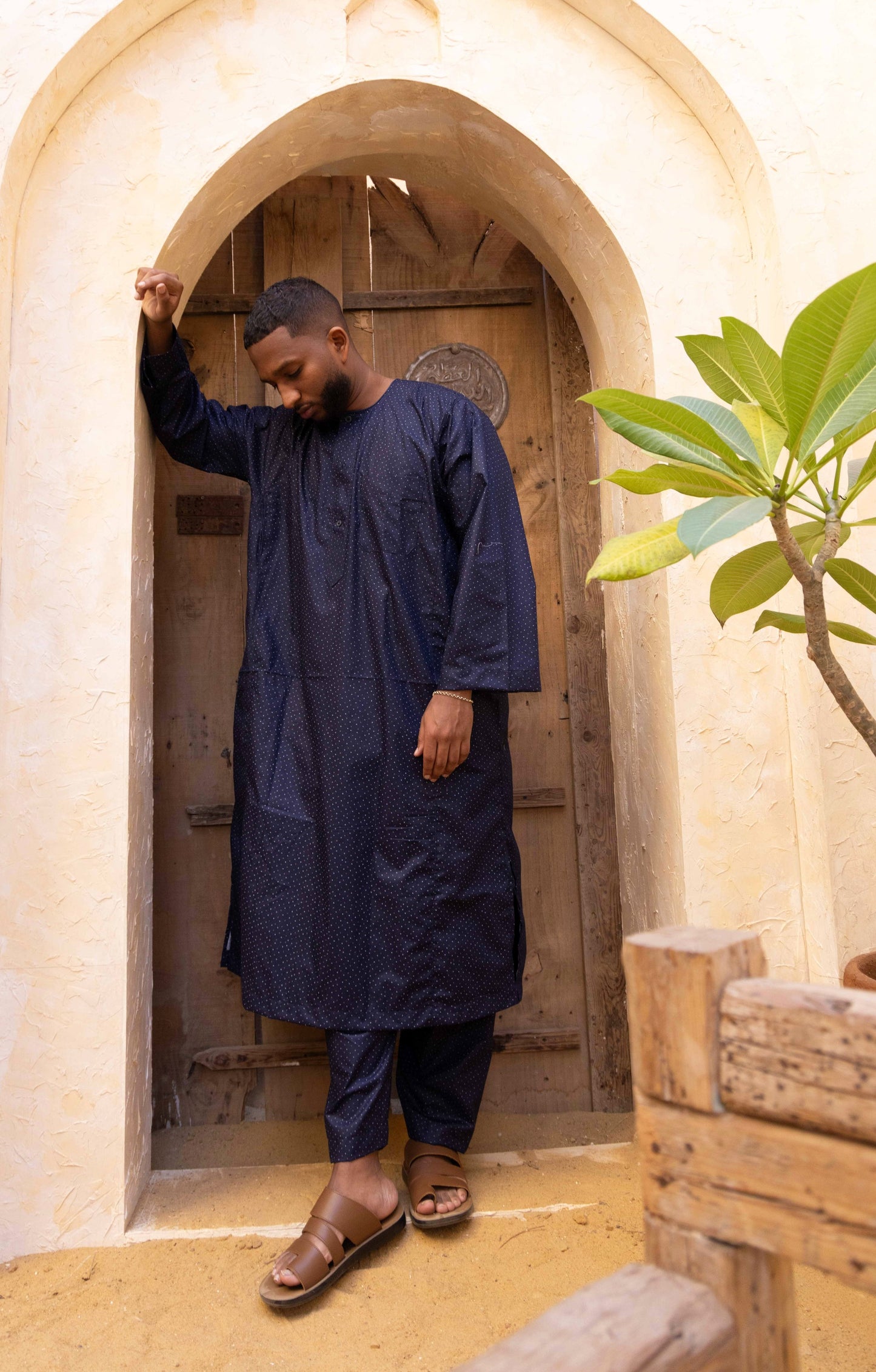Ala Al Taj Dark Blue Printed